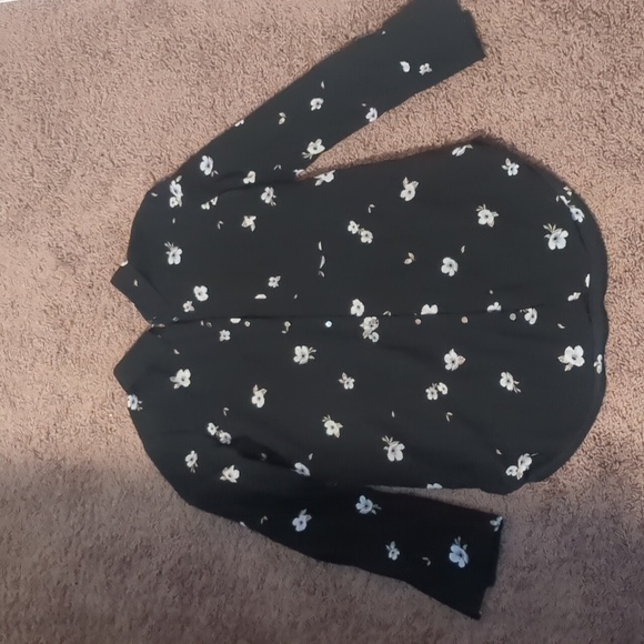 Dynamite Tops - Dynamite floral print button up blouse